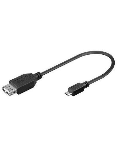 Adaptateur Câble USB Femelle Vers Micro USB Male Noir - Cdiscount  Informatique