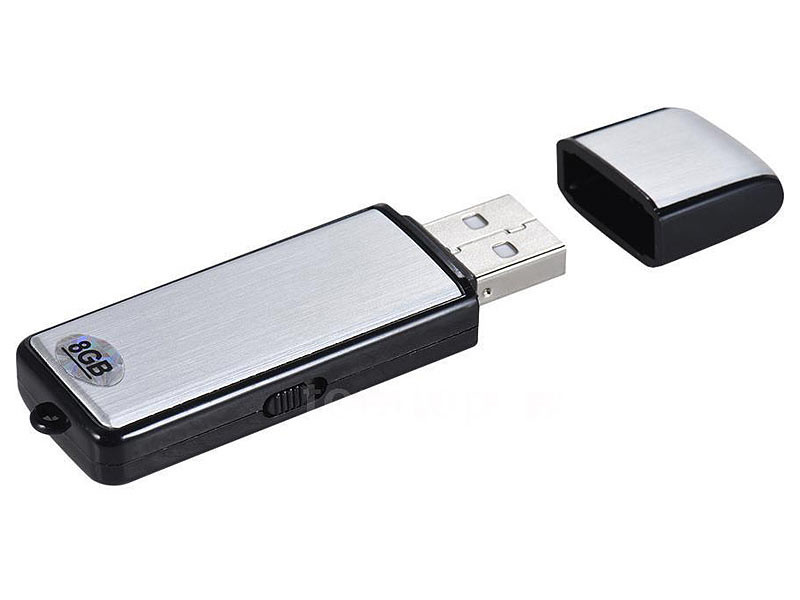 Enregistreur vocal & clé USB 8 Go avec fonction VOX REC ...