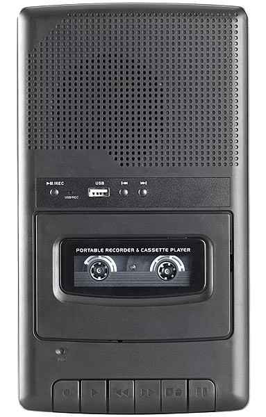 Auna Lecteur cassette dictaphone enregistreur K7 avec microphone mic in sortie casque 