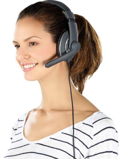 Micro-casque PC avec microphone pivotant GH-100 – Image 6