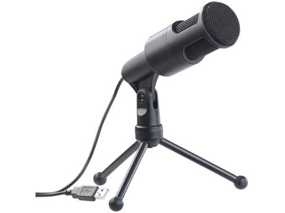 Ensemble de microphone à condensateur avec trépied de table - USB