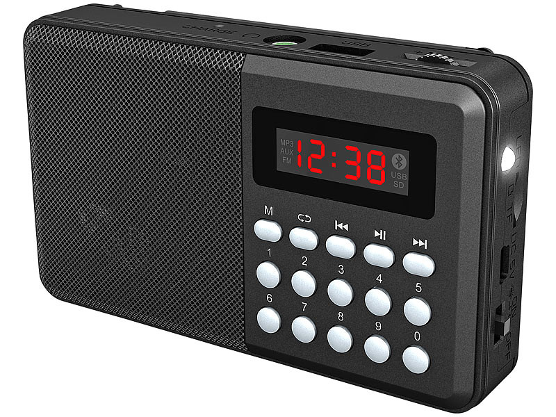 Radio de poche FM rechargeable bluetooth/MP3/USB/MicroSD TAR-702.bt