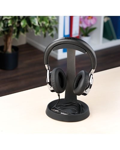 Support universel pour casque audio avec plateau spécial câble