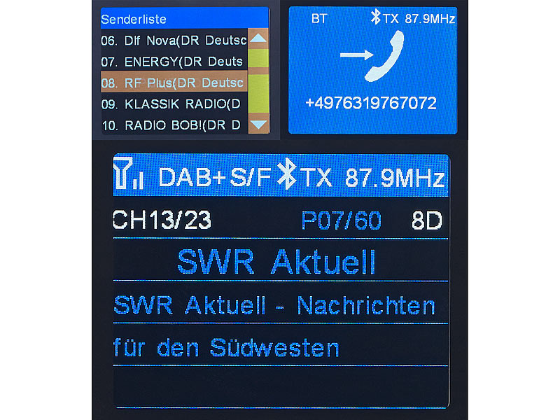 Récepteur DAB+ pour Autoradio avec transmetteur FM et AUX Auvisio