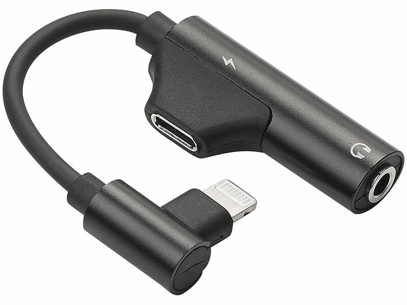 Adaptateur Lightning vers jack 3,5 mm avec fonction chargement