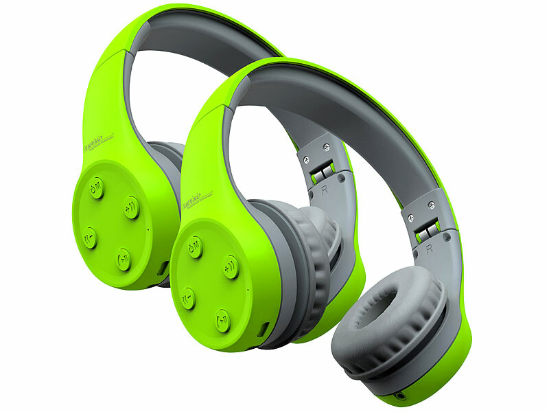 2 casques pour enfant bluetooth 5.0 avec limiteur de volume OHS-240