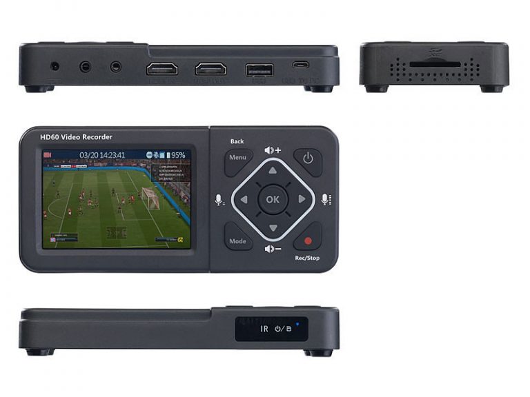 Carte Capture Vidéo HD 1080P HDMI/YPbPr – Enregistreur Jeu Streaming 60fps Sans PC Pour Switch, TV & Caméras