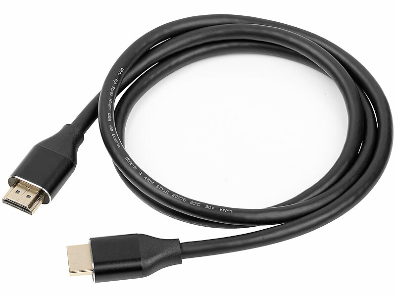 2 câbles HDMI High-Speed 2.1 jusqu'à 8K – 2 m