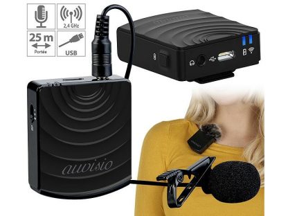 Microphone sans fil 2,4 GHz avec récepteur jack 3,5 mm (Reconditionné) – Image 2