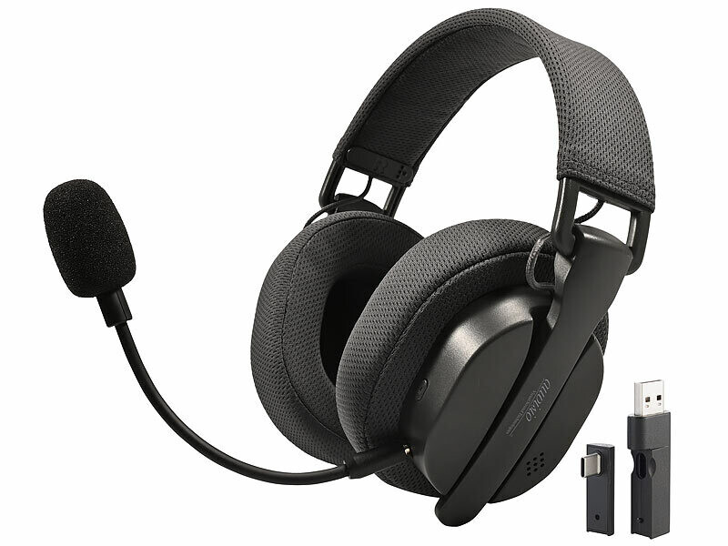 Casque gaming pliable avec fonction bluetooth et RF (Reconditionné)