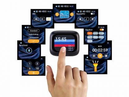 Écouteurs True Wireless IHS-470.bt avec réduction du bruit et écran tactile (Reconditionné) – Image 2