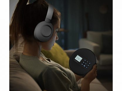 Lecteur CD portable rechargeable avec fonction bluetooth et haut-parleurs – Image 2