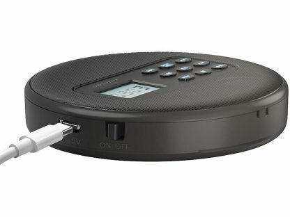 Lecteur CD portable rechargeable avec fonction bluetooth et haut-parleurs – Image 5