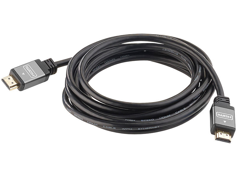 Câble HDMI compatible 4K et 3D - 3m (Reconditionné)