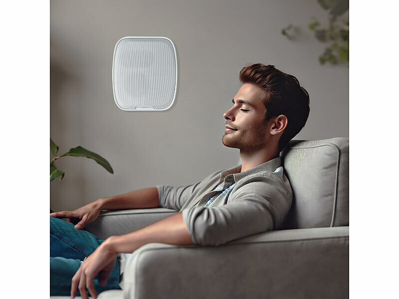 Haut-parleur mural rechargeable avec radio et fonction bluetooth - coloris blanc (Reconditionné) – Image 2