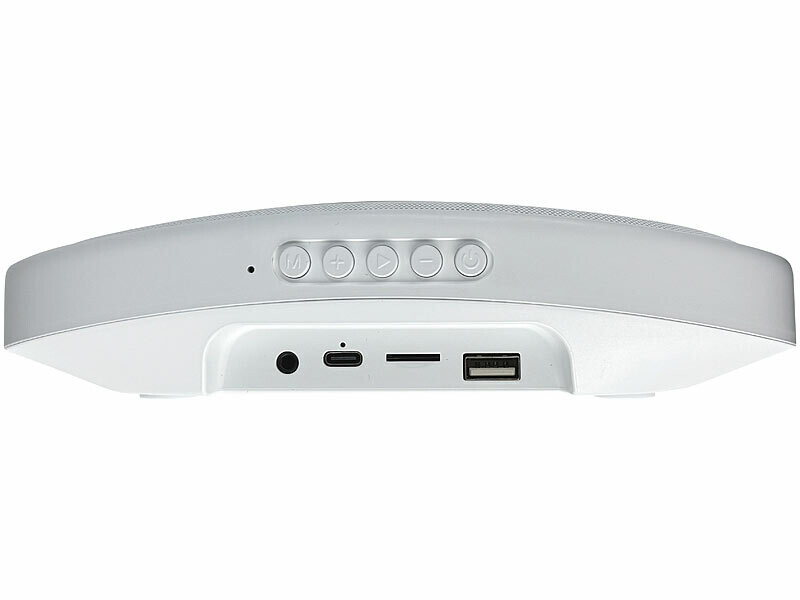 Haut-parleur mural rechargeable avec radio et fonction bluetooth - coloris blanc (Reconditionné) – Image 3