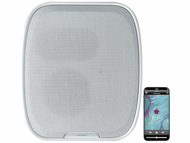 Haut-parleur mural rechargeable avec radio et fonction bluetooth - coloris blanc (Reconditionné) – Image 4