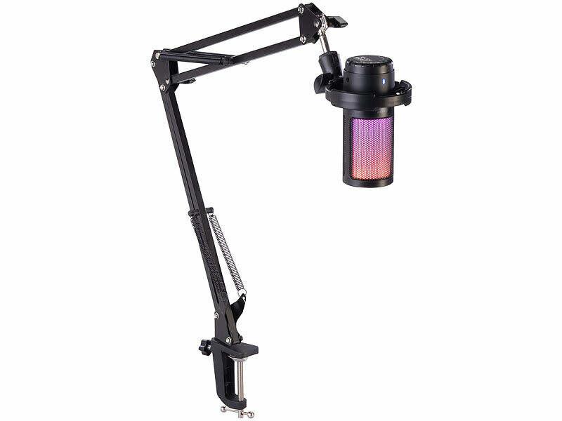 Microphone à condensateur gaming USB RVB avec bras articulé – Image 6