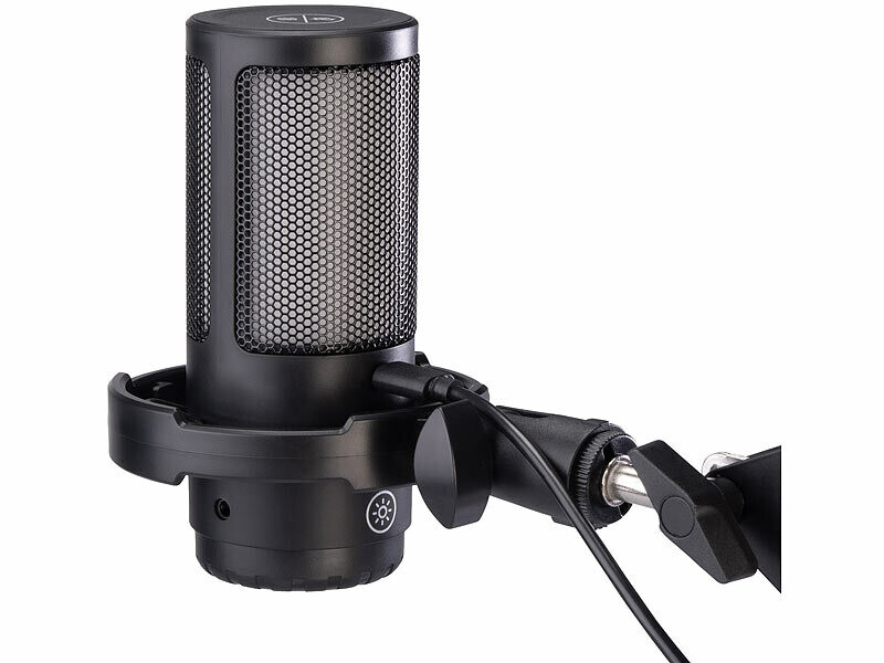 Microphone à condensateur gaming USB RVB avec bras articulé – Image 9
