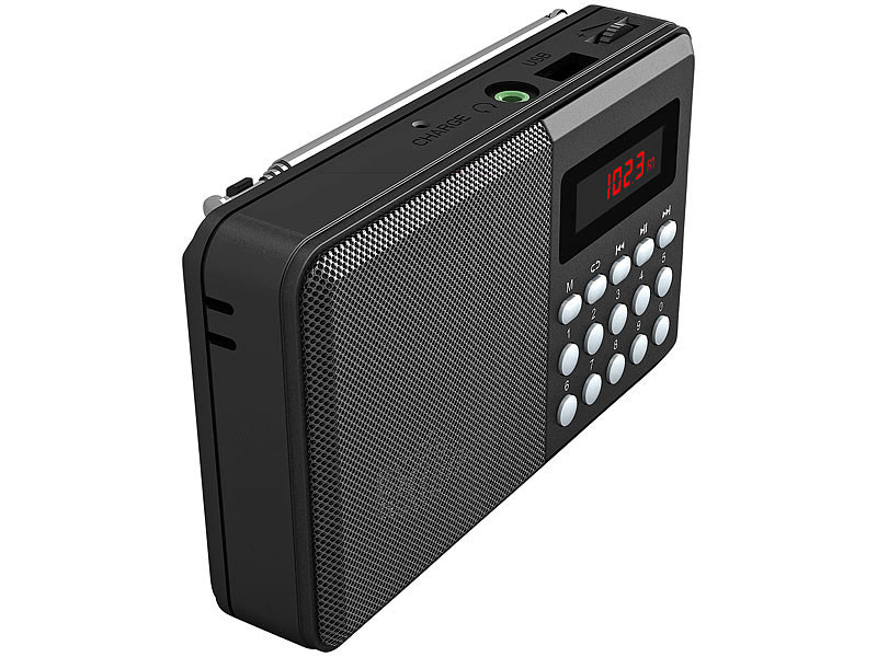Radio de poche FM rechargeable bluetooth/MP3/USB/MicroSD TAR-702.bt