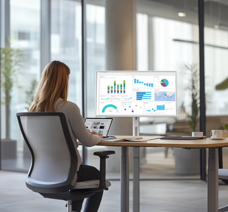 Écran nomade tactile connecté Full HD 32" avec support mobile et batterie (Reconditionné) – Image 12