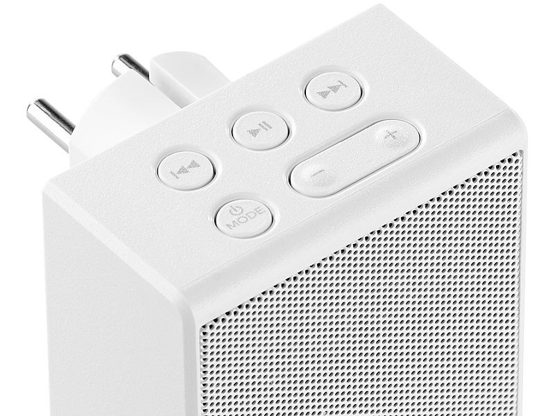 Radio secteur FM avec fonctions bluetooth et mains libres, blanc – Image 3