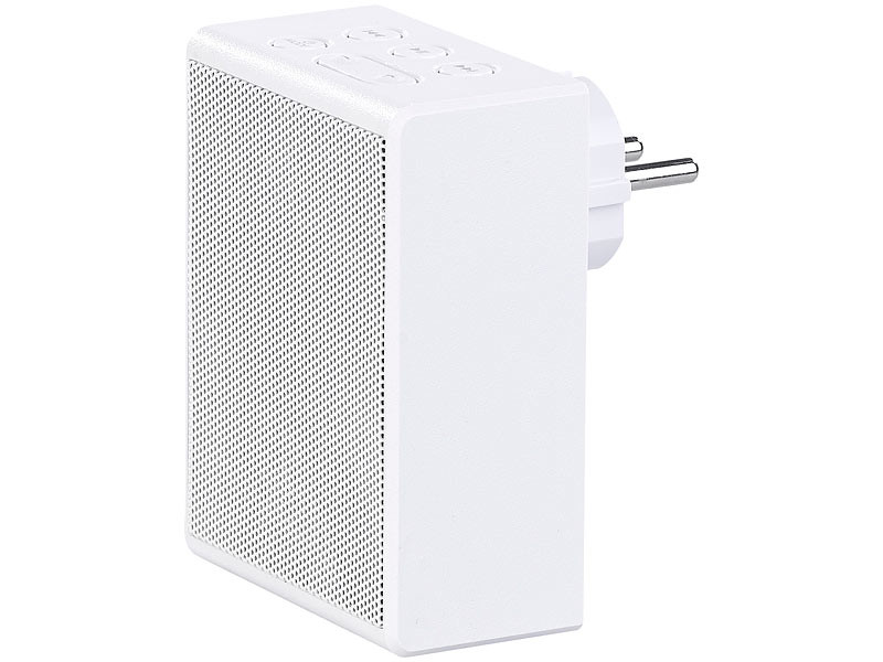 Radio secteur FM avec fonctions bluetooth et mains libres, blanc – Image 2