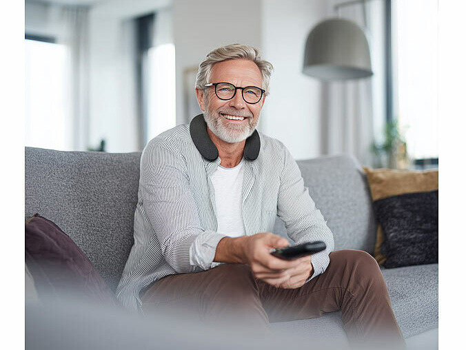 2 enceintes tour de cou TV avec amplificateur audio – Image 2