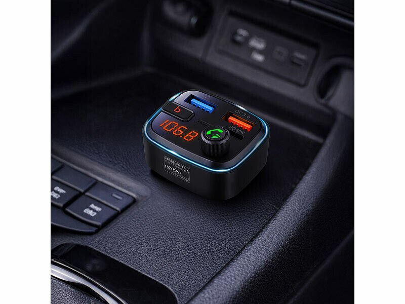 Transmetteur FM allume-cigare avec fonctions bluetooth et mains libres – Image 2