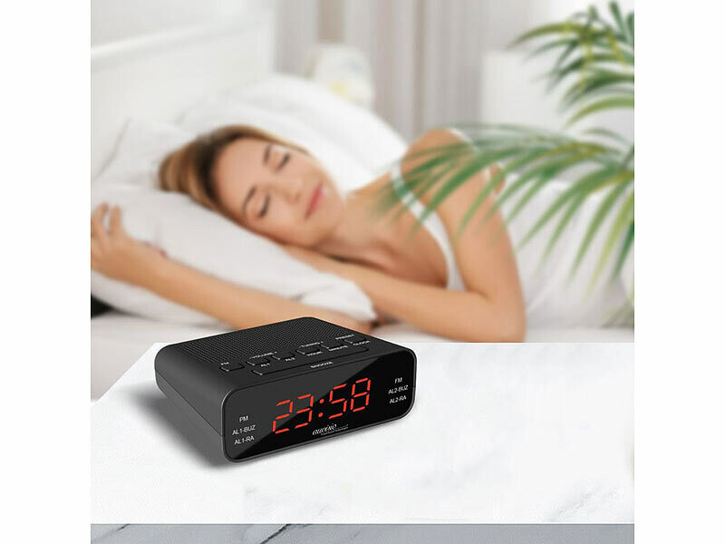 Radio-réveil FM avec 2 alarmes (reconditionné) – Image 4