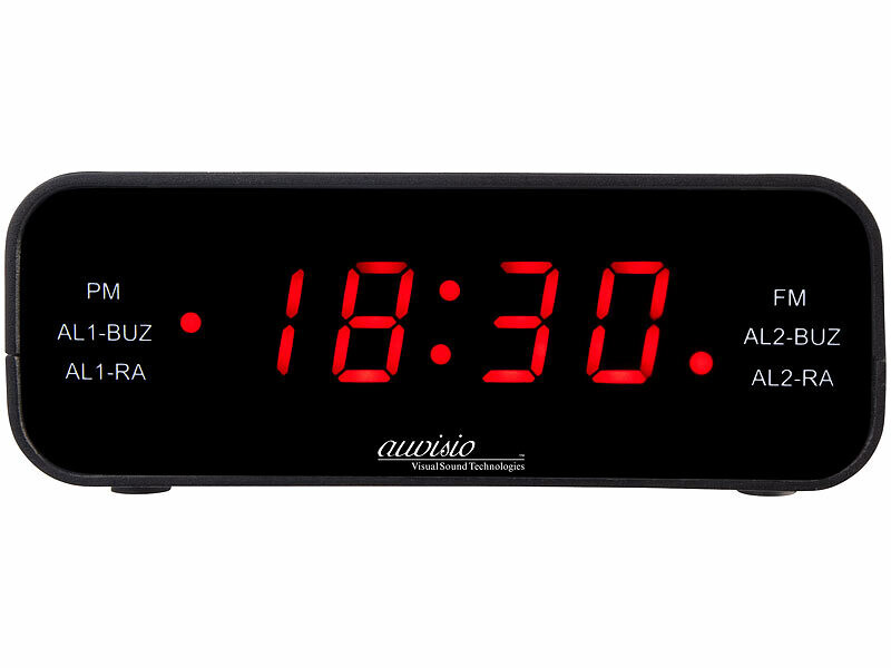 Radio-réveil FM avec 2 alarmes (reconditionné) – Image 2