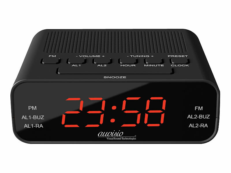 Radio-réveil FM avec 2 alarmes (reconditionné) – Image 3
