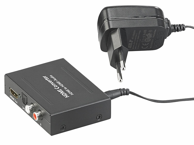 Convertisseur audio HDMI vers TOSLINK (5.1) et cinch stéréo (2.0) (Reconditionné)