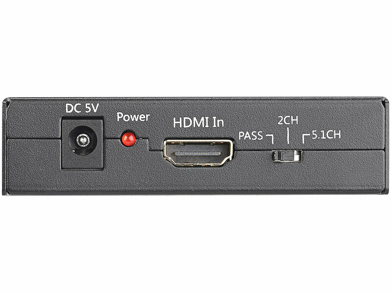 Convertisseur audio HDMI vers TOSLINK (5.1) et cinch stéréo (2.0) (Reconditionné) – Image 3