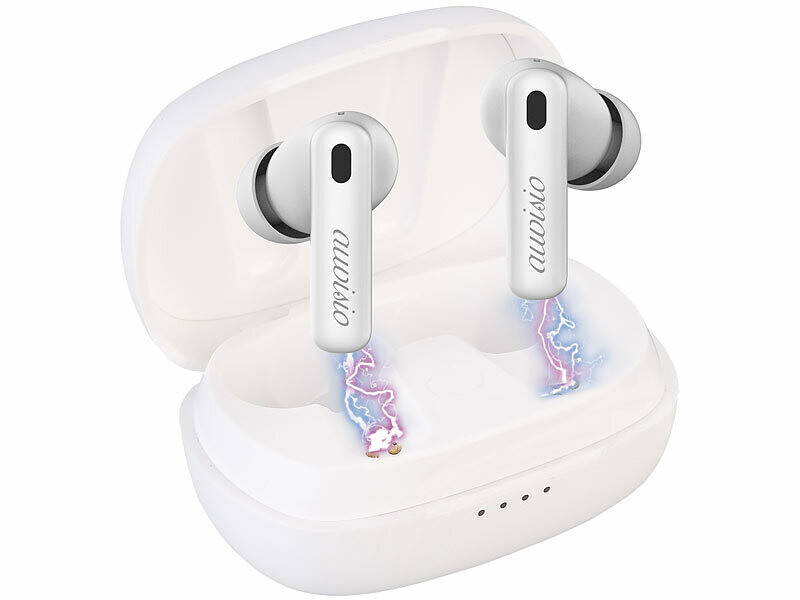 Ecouteurs sans fil True Wireless IHS-730.app avec bluetooth 5.2 et réduction active du bruit - blan – Image 4