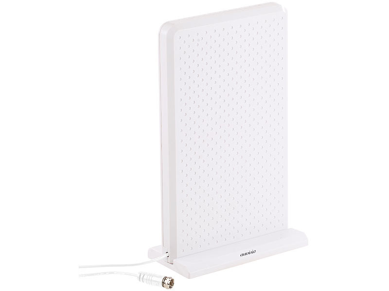 Antenne active 35 dB TNT/TNT 2 UHD & DAB/DAB+ - Blanc