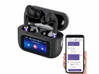 Écouteurs sans fil intra-auriculaires avec traducteur IA - Noir (Reconditionné)